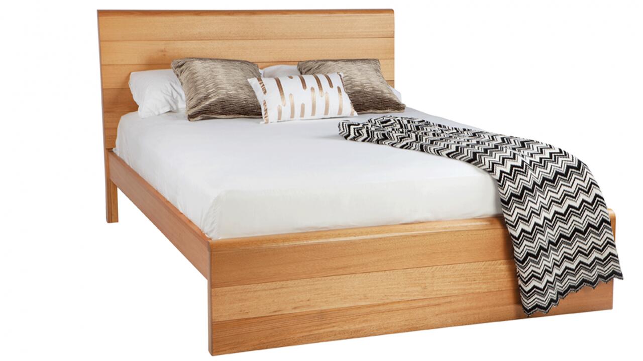 Orka custom timber bed frame discounted display model Orka custom timber bed frame discounted display model